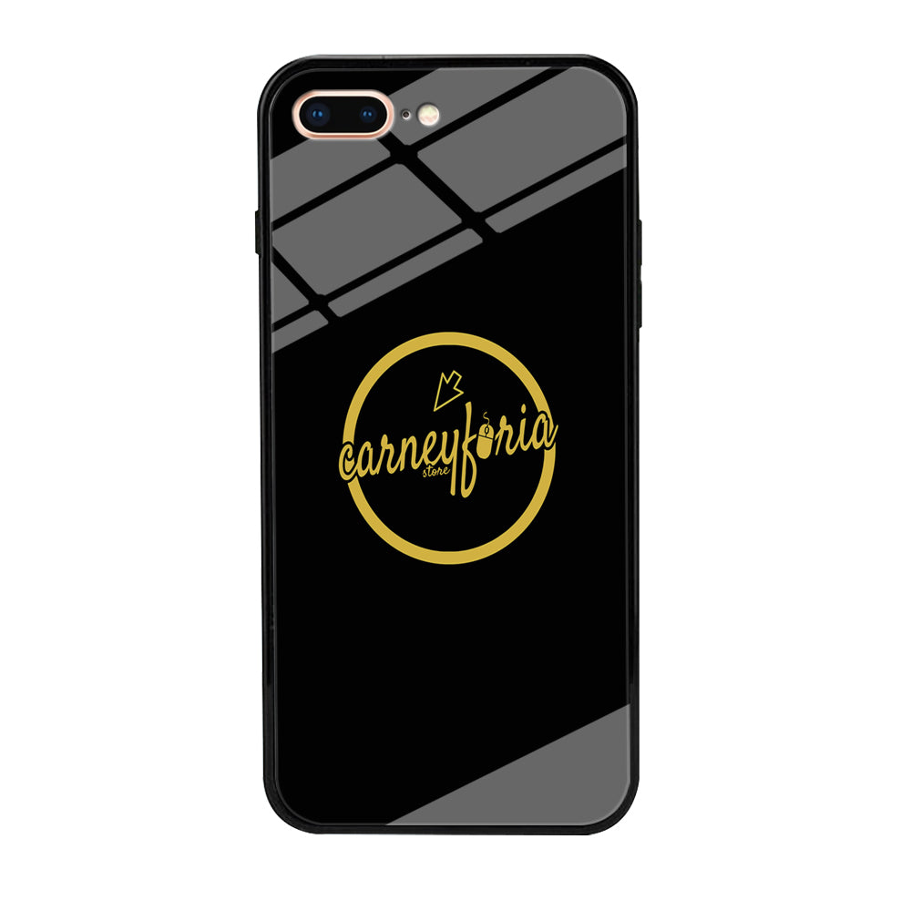 Midnight Black Simple Carneyforia iPhone 7 Plus Case