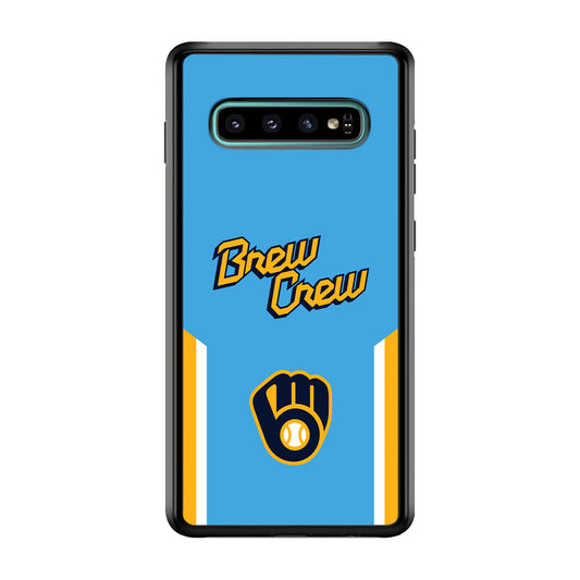 Milwaukee Brewers Brew Crew Jersey Samsung Galaxy S10 Plus Case
