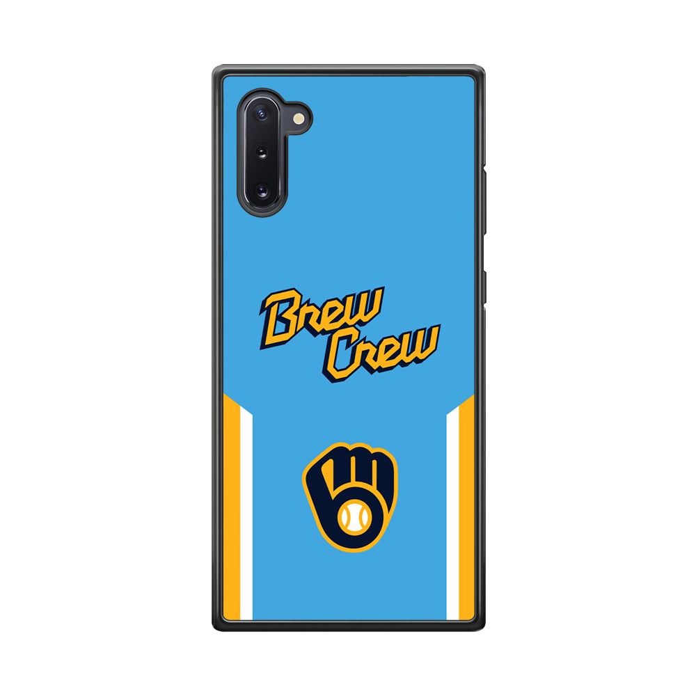 Milwaukee Brewers Brew Crew Jersey Samsung Galaxy Note 10 Case