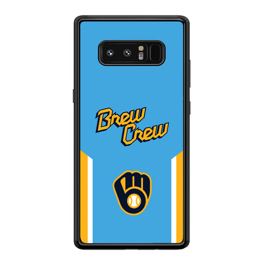 Milwaukee Brewers Brew Crew Jersey Samsung Galaxy Note 8 Case