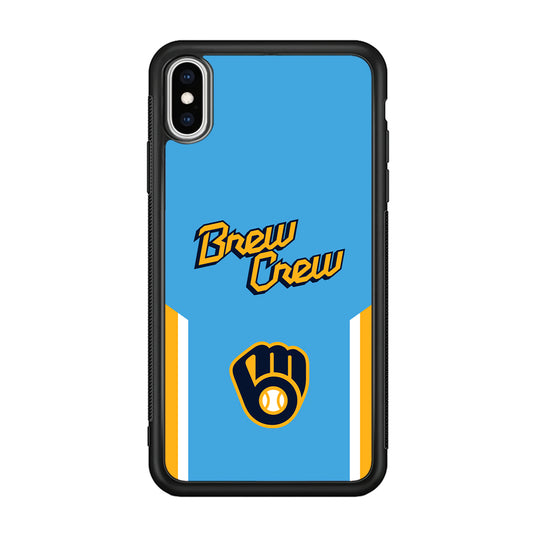 Milwaukee Brewers Brew Crew Jersey iPhone XS MAX Case