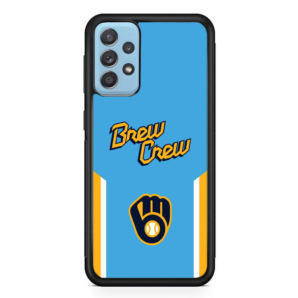 Milwaukee Brewers Brew Crew Jersey Samsung Galaxy A52 Case