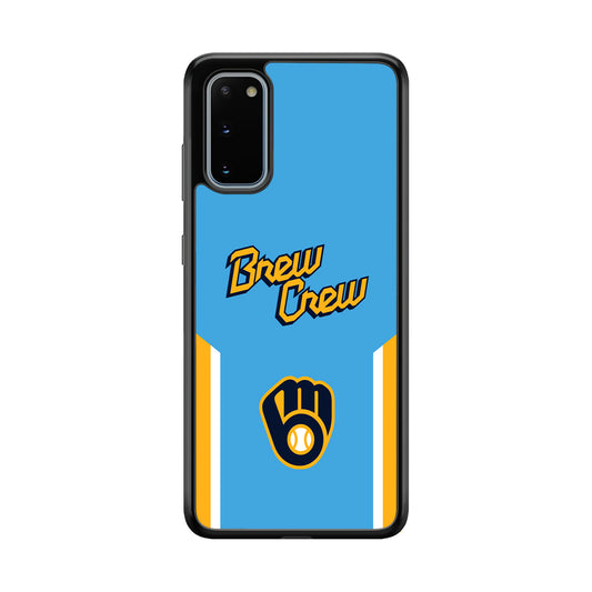 Milwaukee Brewers Brew Crew Jersey Samsung Galaxy S20 Case