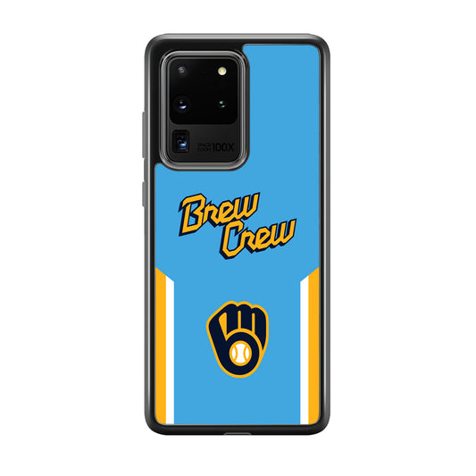 Milwaukee Brewers Brew Crew Jersey Samsung Galaxy S20 Ultra Case