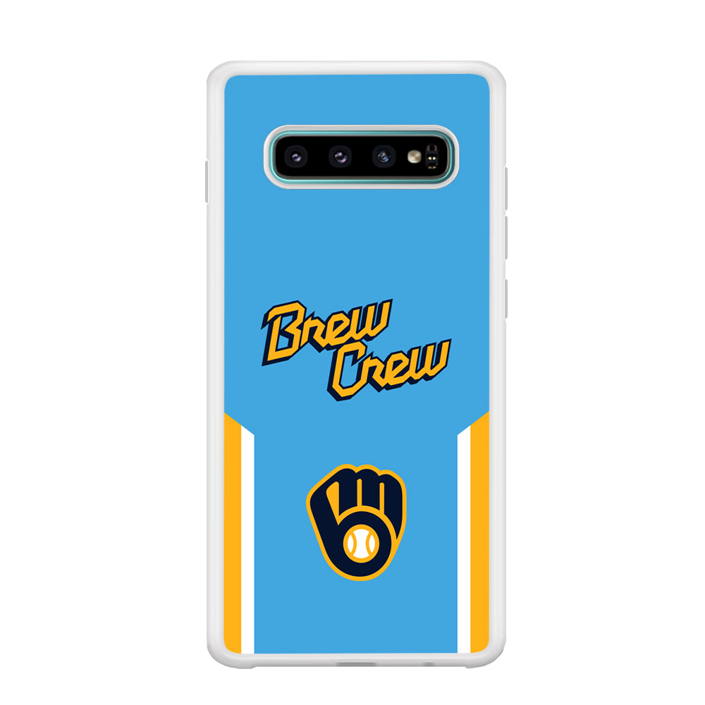 Milwaukee Brewers Brew Crew Jersey Samsung Galaxy S10 Case