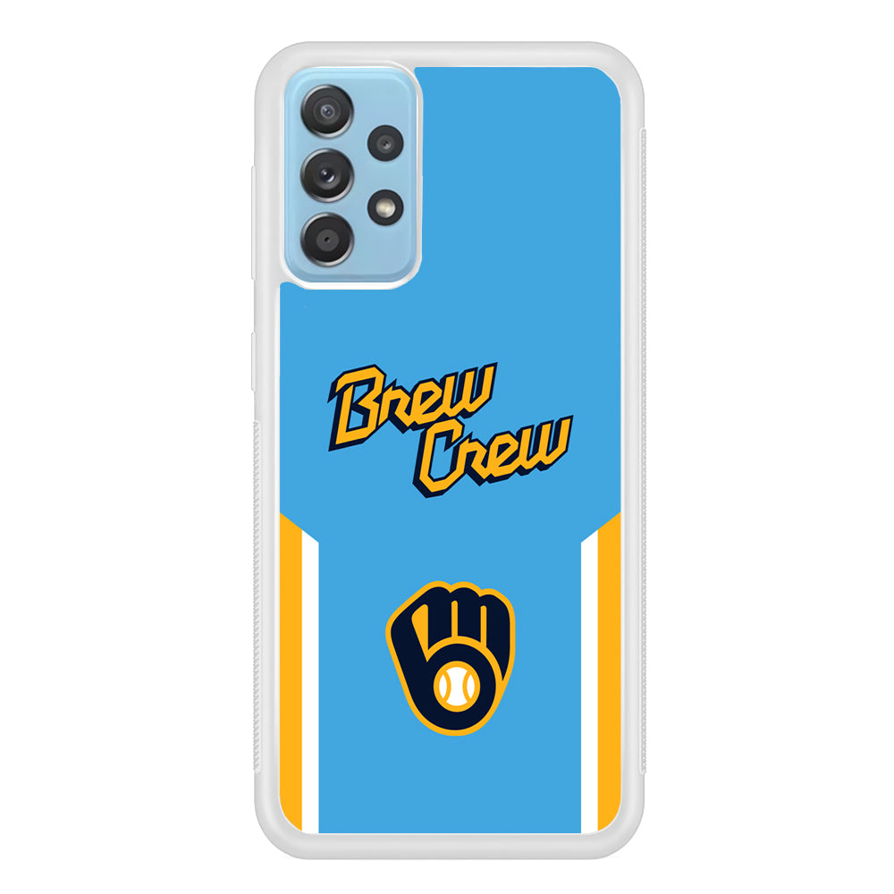 Milwaukee Brewers Brew Crew Jersey Samsung Galaxy A72 Case
