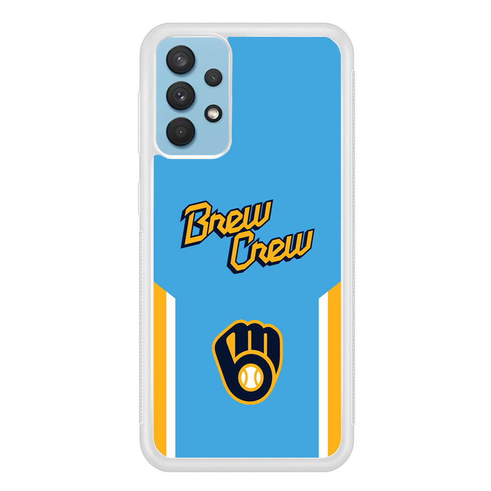 Milwaukee Brewers Brew Crew Jersey Samsung Galaxy A32 Case