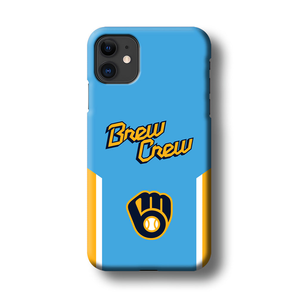 Milwaukee Brewers Brew Crew Jersey iPhone 11 Case