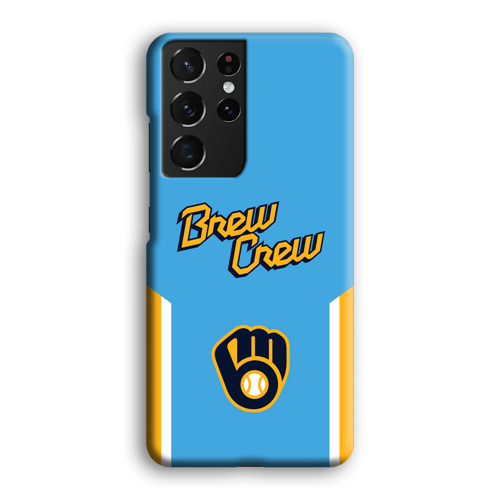 Milwaukee Brewers Brew Crew Jersey Samsung Galaxy S21 Ultra Case