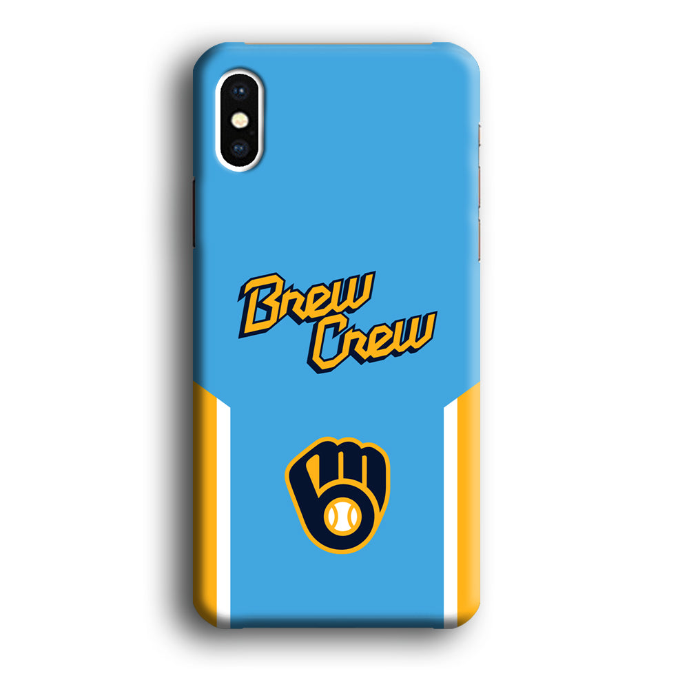 Milwaukee Brewers Brew Crew Jersey iPhone XS MAX Case