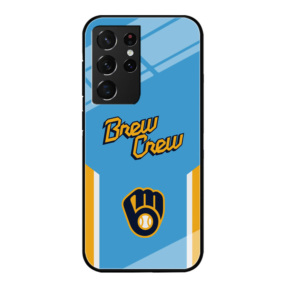 Milwaukee Brewers Brew Crew Jersey Samsung Galaxy S21 Ultra Case