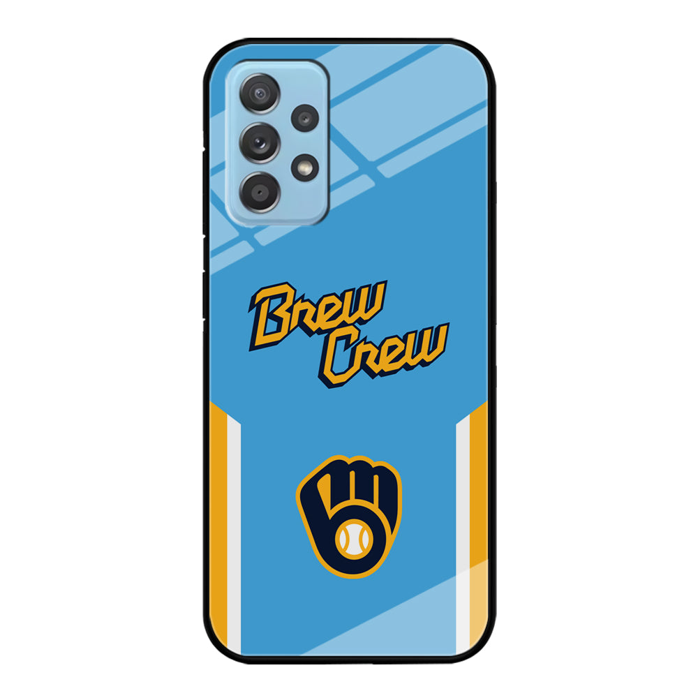 Milwaukee Brewers Brew Crew Jersey Samsung Galaxy A72 Case