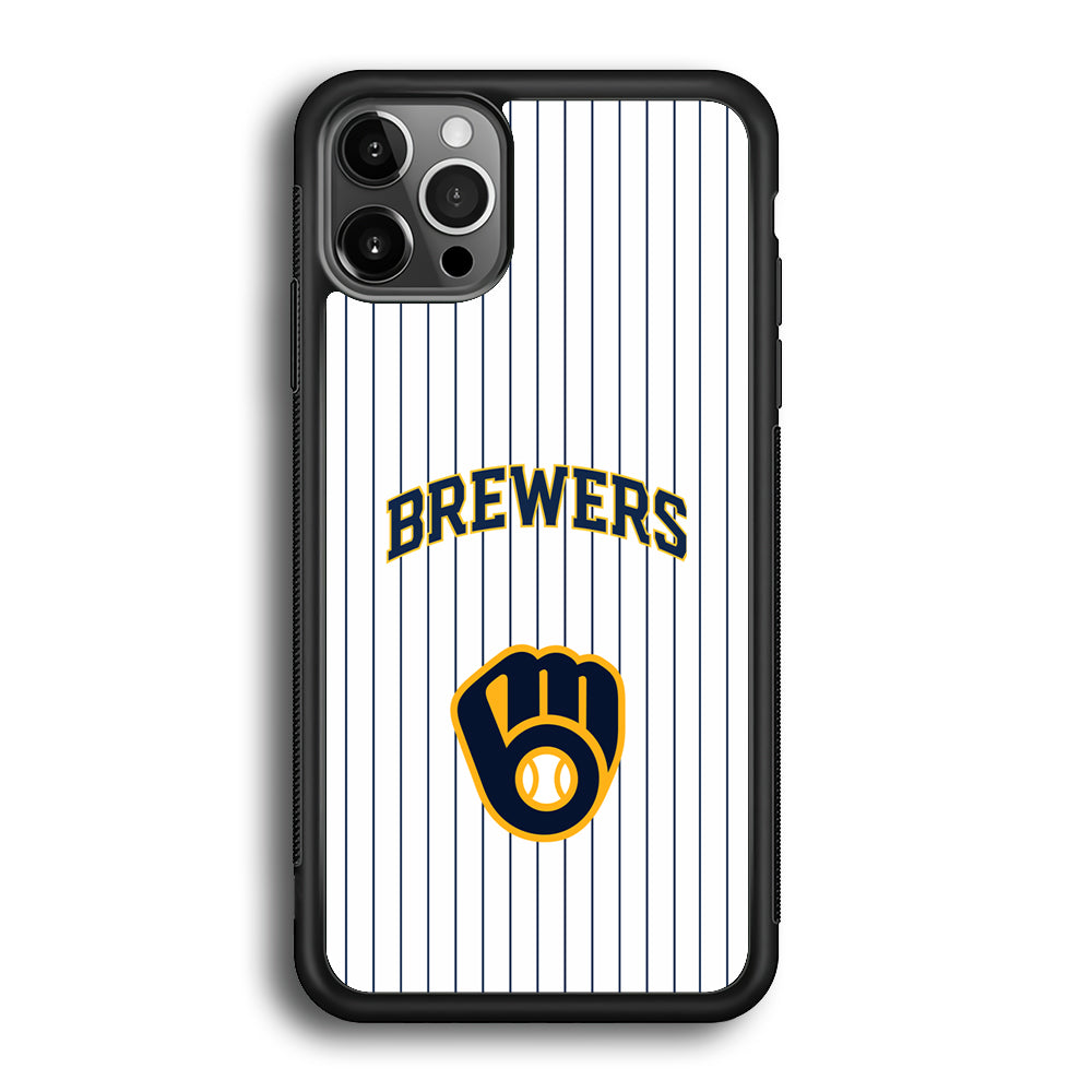 Milwaukee Brewers Shine of White iPhone 12 Pro Case