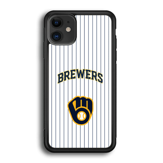 Milwaukee Brewers Shine of White iPhone 12 Case