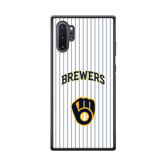 Milwaukee Brewers Shine of White Samsung Galaxy Note 10 Plus Case