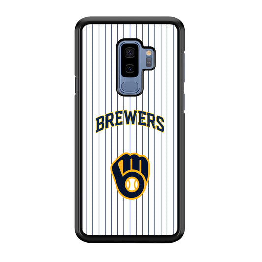 Milwaukee Brewers Shine of White Samsung Galaxy S9 Plus Case