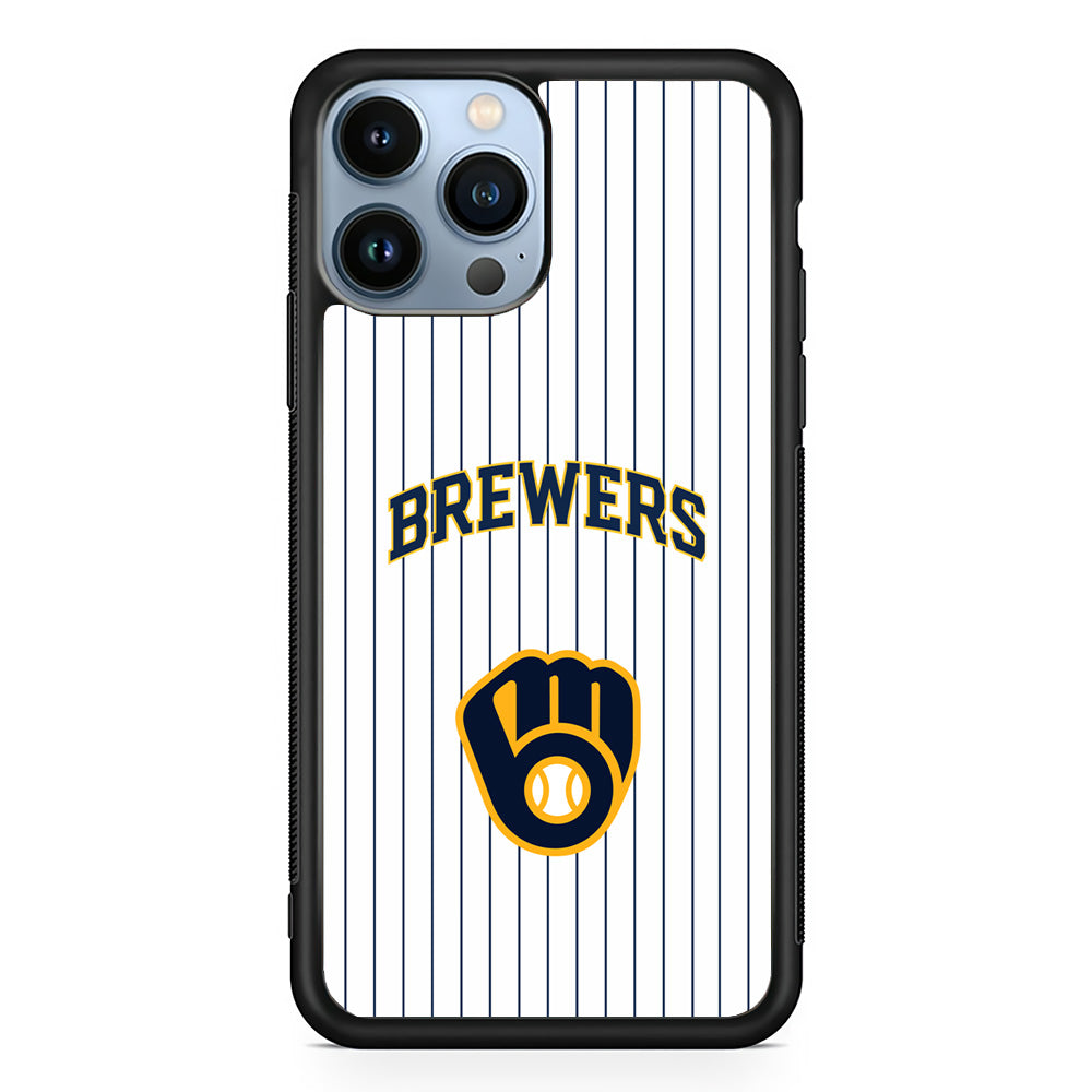 Milwaukee Brewers Shine of White iPhone 13 Pro Max Case