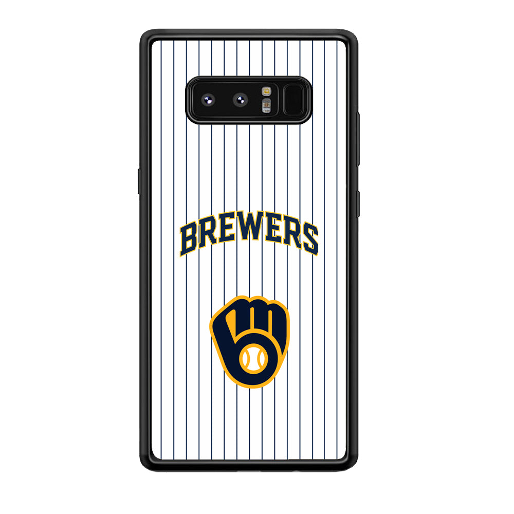 Milwaukee Brewers Shine of White Samsung Galaxy Note 8 Case