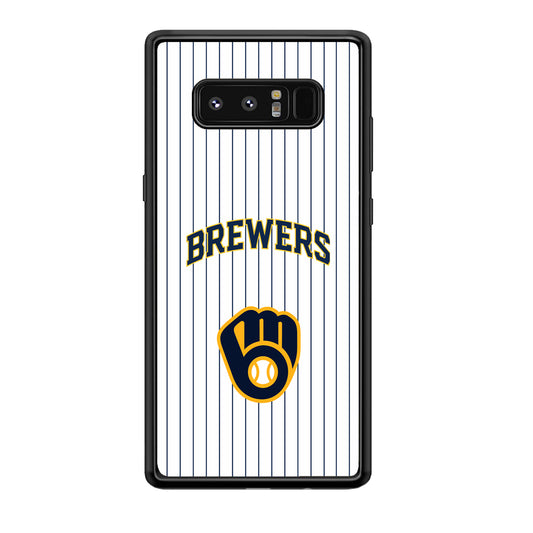 Milwaukee Brewers Shine of White Samsung Galaxy Note 8 Case