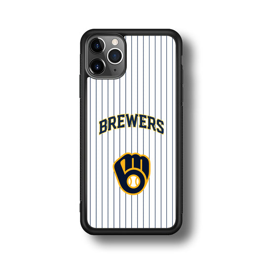 Milwaukee Brewers Shine of White iPhone 11 Pro Max Case