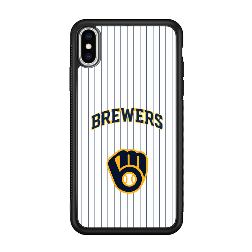 Milwaukee Brewers Shine of White iPhone XS Case