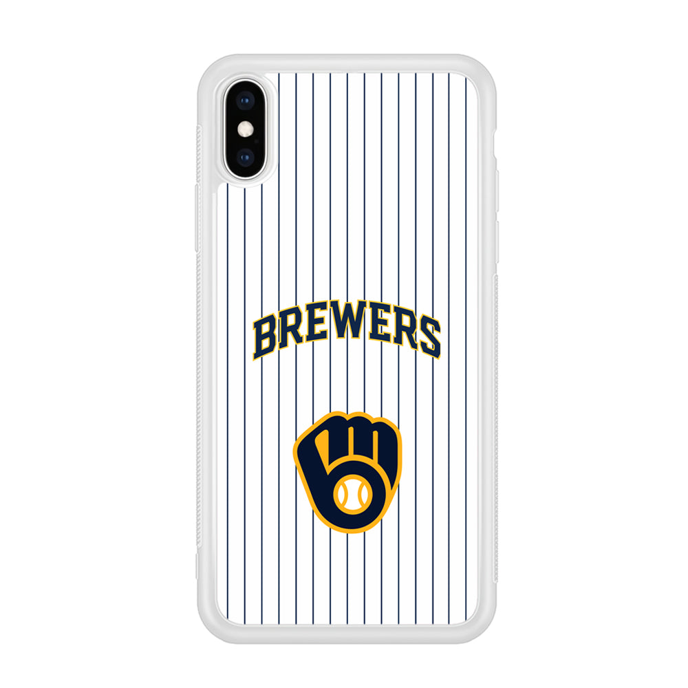 Milwaukee Brewers Shine of White iPhone XS Case