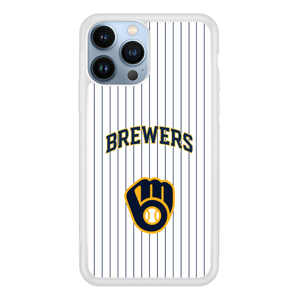 Milwaukee Brewers Shine of White iPhone 13 Pro Max Case