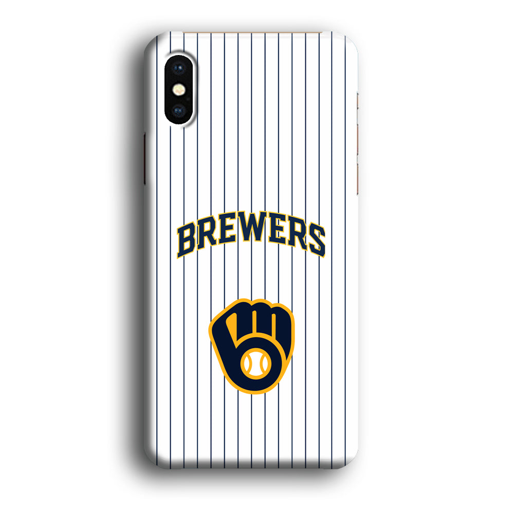 Milwaukee Brewers Shine of White iPhone XS Case