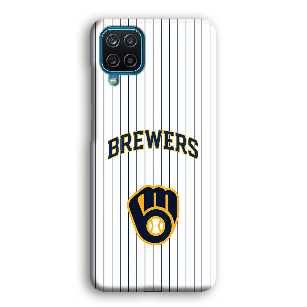 Milwaukee Brewers Shine of White Samsung Galaxy A12 Case