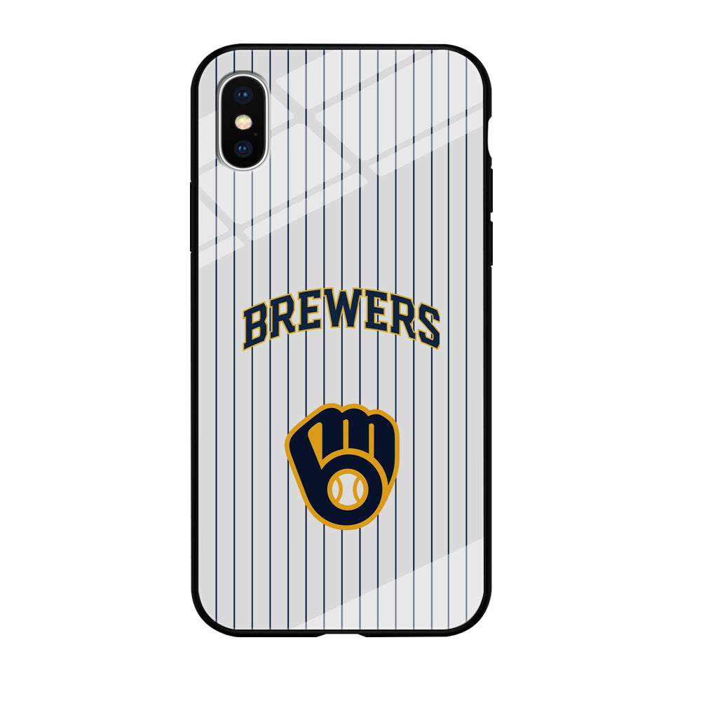 Milwaukee Brewers Shine of White iPhone X Case