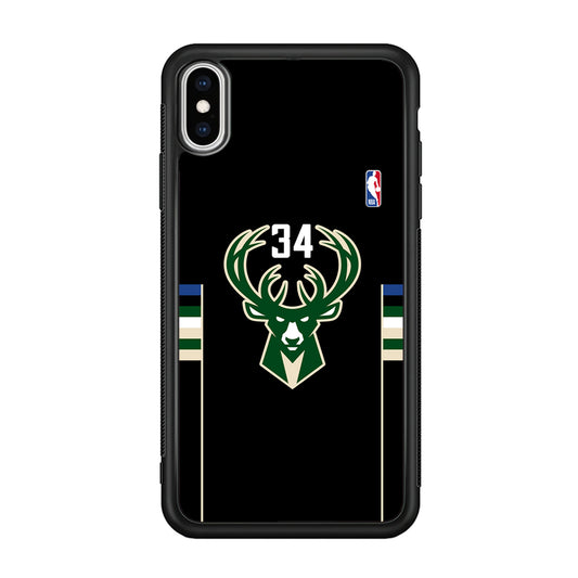 Milwaukee Bucks 34 Pride iPhone XS Case