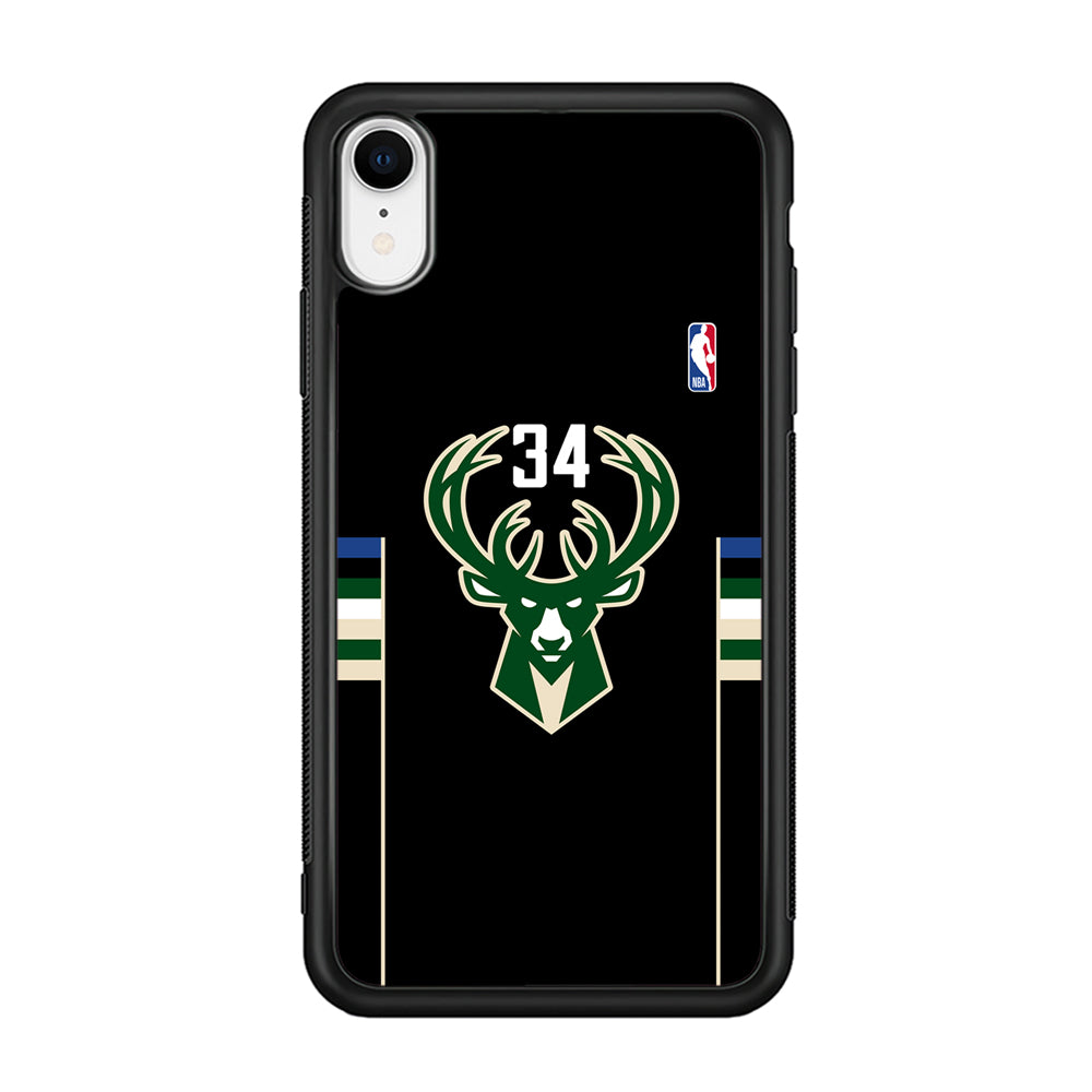 Milwaukee Bucks 34 Pride iPhone XR Case