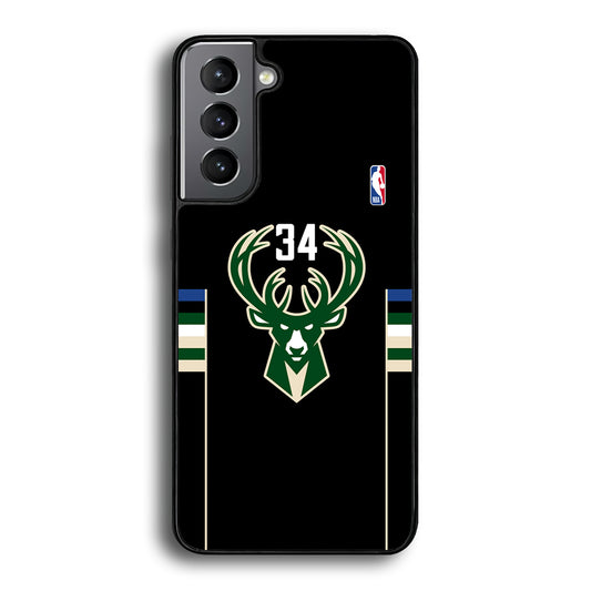 Milwaukee Bucks 34 Pride Samsung Galaxy S21 Plus Case - Carneyforia