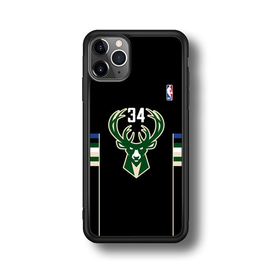 Milwaukee Bucks 34 Pride iPhone 11 Pro Max Case