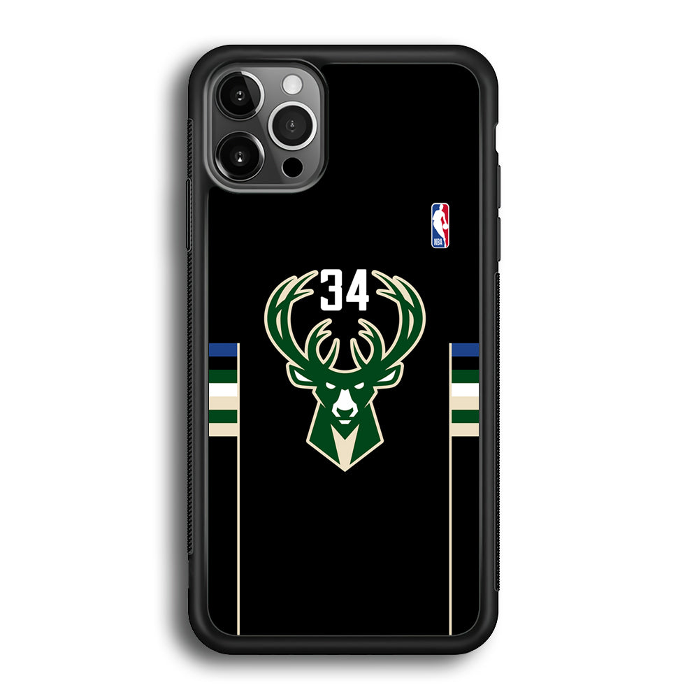 Milwaukee Bucks 34 Pride iPhone 12 Pro Case
