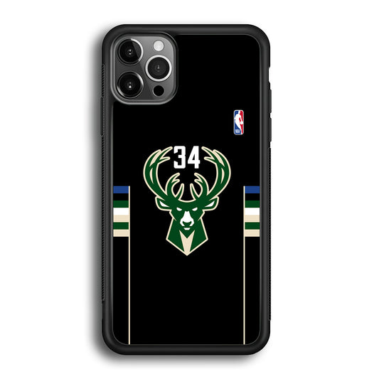 Milwaukee Bucks 34 Pride iPhone 12 Pro Case