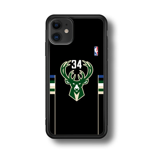 Milwaukee Bucks 34 Pride iPhone 11 Case