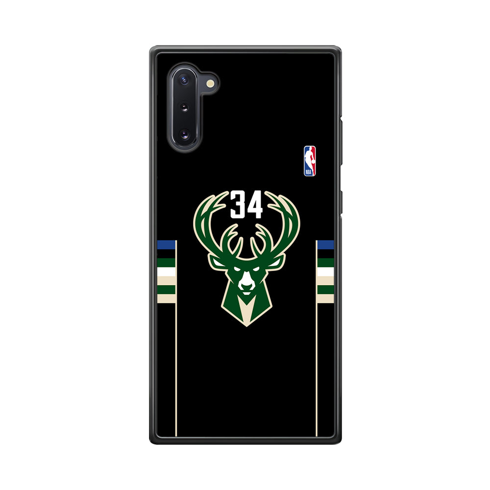 Milwaukee Bucks 34 Pride Samsung Galaxy Note 10 Case