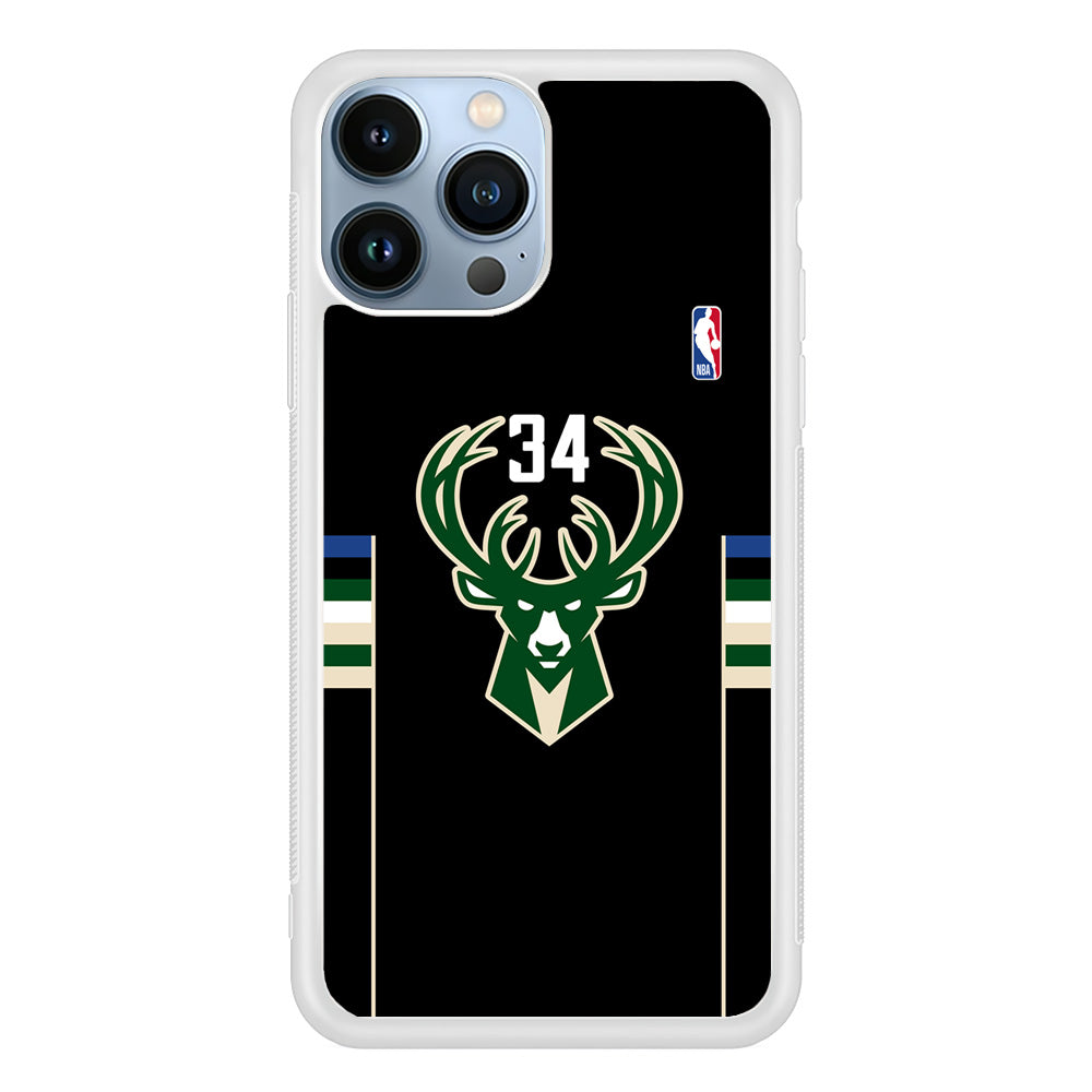 Milwaukee Bucks 34 Pride iPhone 13 Pro Max Case