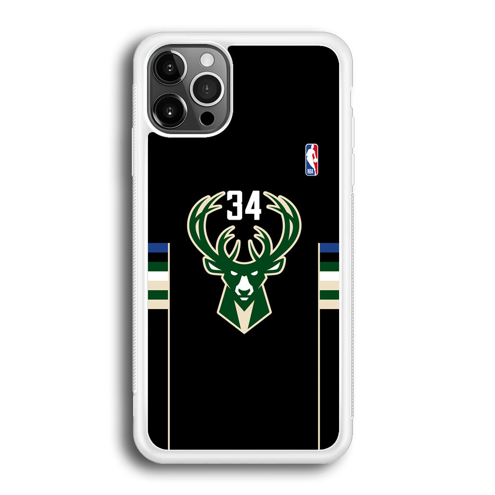 Milwaukee Bucks 34 Pride iPhone 12 Pro Case