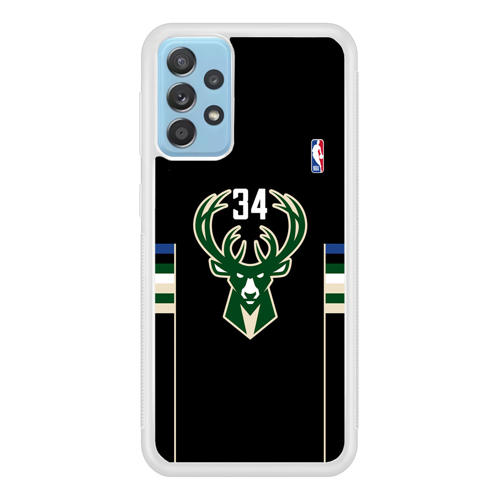Milwaukee Bucks 34 Pride Samsung Galaxy A72 Case