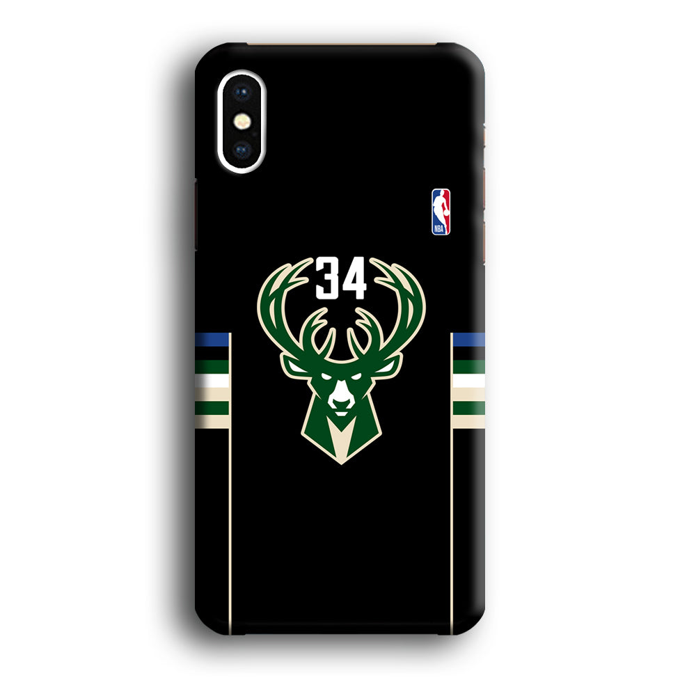 Milwaukee Bucks 34 Pride iPhone XS MAX Case