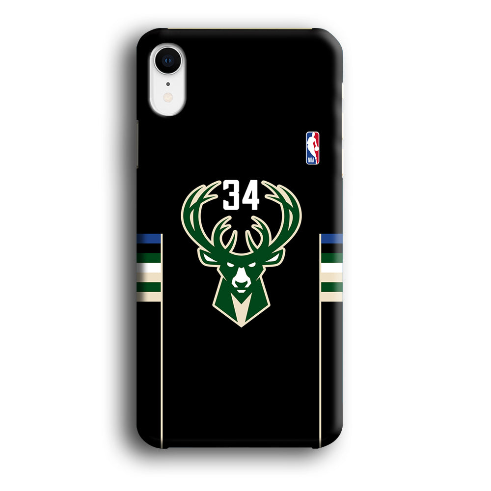 Milwaukee Bucks 34 Pride iPhone XR Case