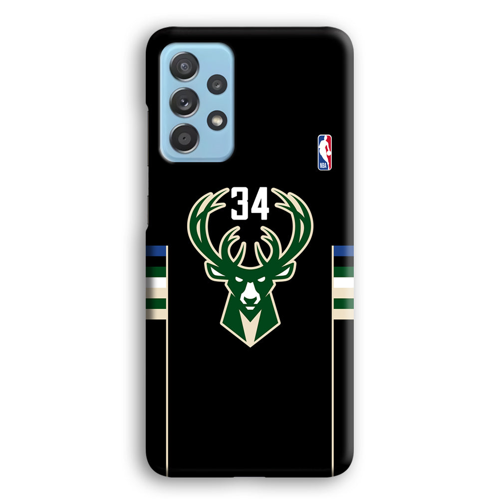 Milwaukee Bucks 34 Pride Samsung Galaxy A72 Case