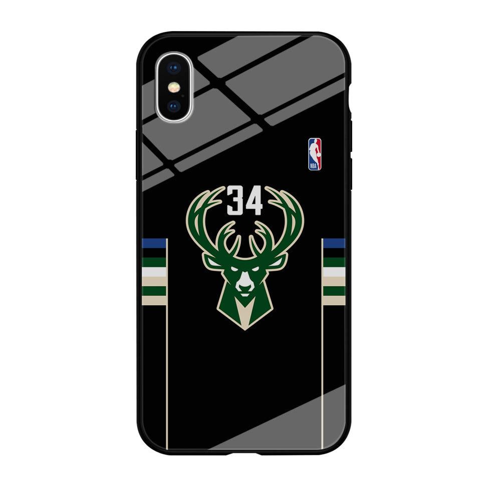 Milwaukee Bucks 34 Pride iPhone X Case