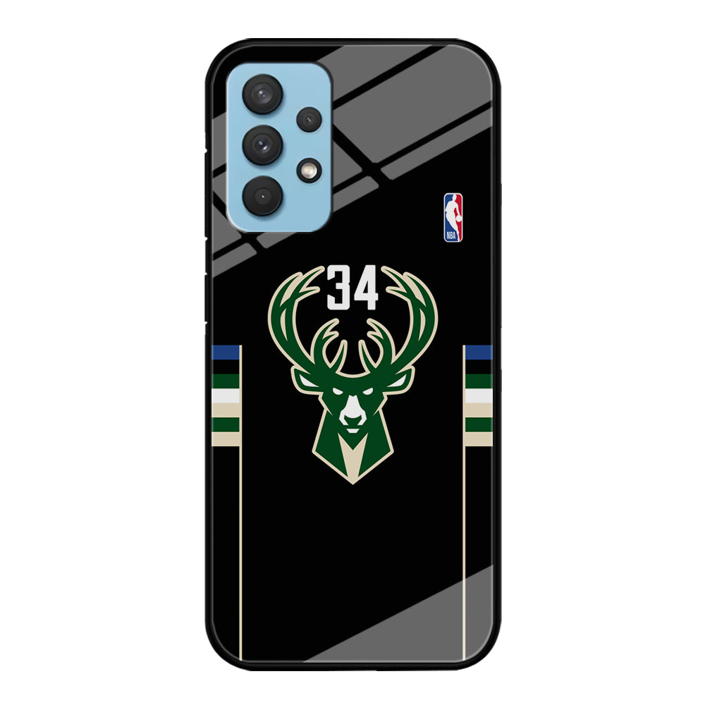 Milwaukee Bucks 34 Pride Samsung Galaxy A32 Case