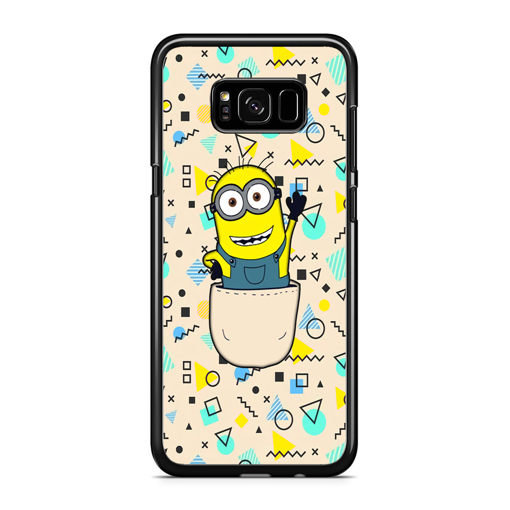 Minion Stand on The Pocket Samsung Galaxy S8 Case