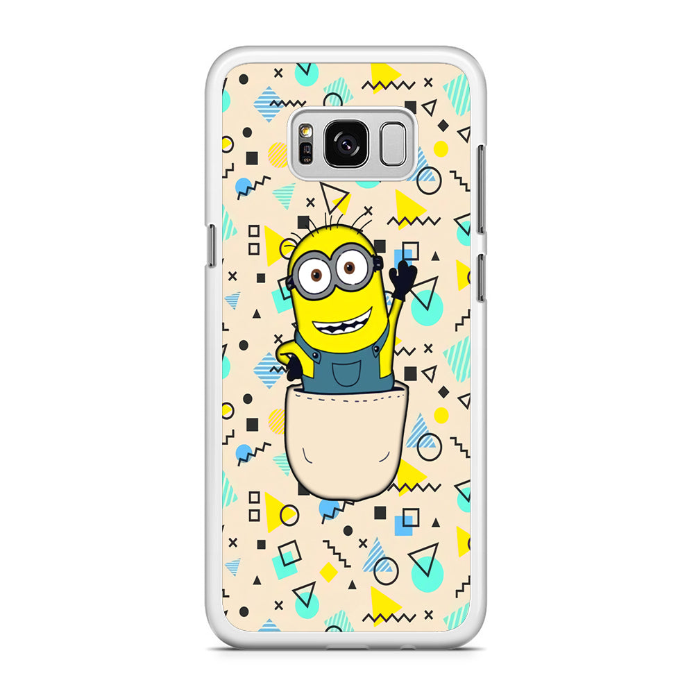 Minion Stand on The Pocket Samsung Galaxy S8 Case