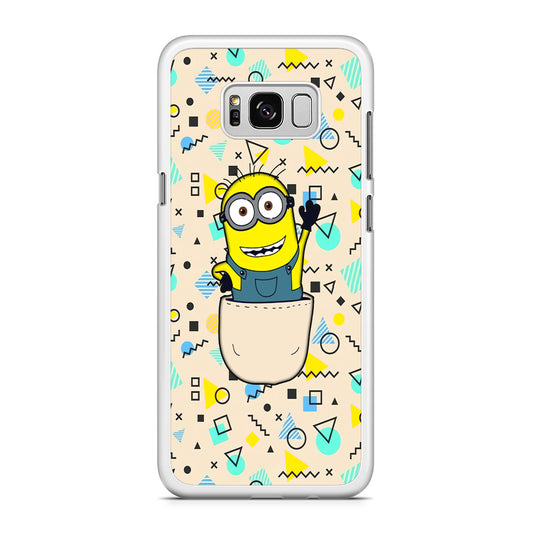 Minion Stand on The Pocket Samsung Galaxy S8 Case