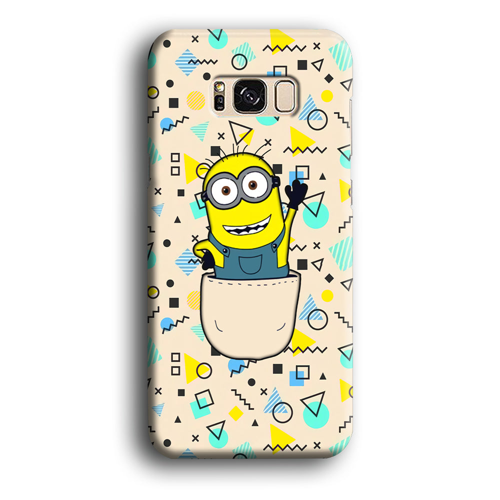 Minion Stand on The Pocket Samsung Galaxy S8 Case